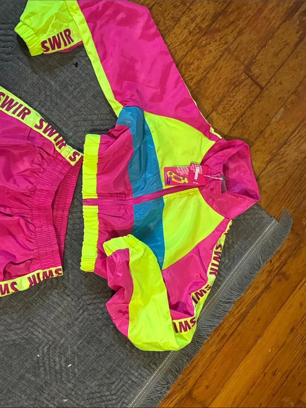 Justice Neon Pink & Neon Yellow Girls' Track Set